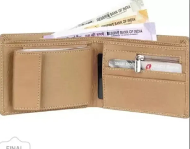 Reliable PU Two Fold Wallet For Men