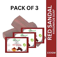 Herbal Red Sandal Face  Body Soap 100 Gm ( Pack of 3 )-thumb4