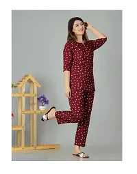 Beautiful Rayon Printed Daily Wear Top and Pyjama Night suit-thumb3