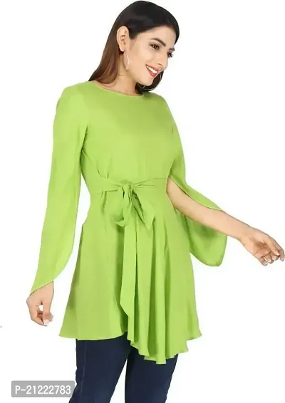 NUPITAL_Women_Solid Top_1129 (XXX-Large, Parrot Green)-thumb3