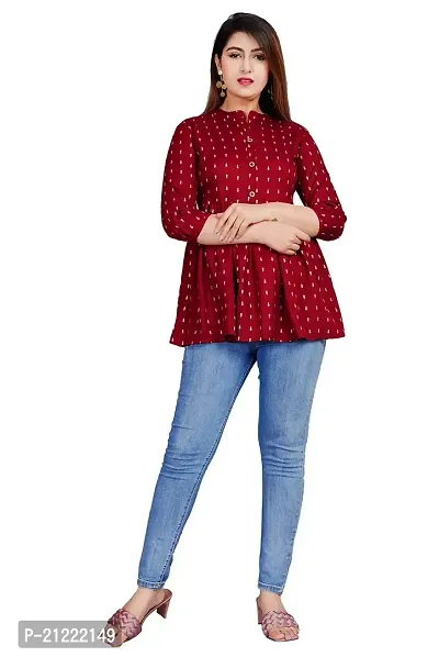 NUPITAL_Women_Anarkali Tilli Top_1127 (XX-Large, Maroon)-thumb0