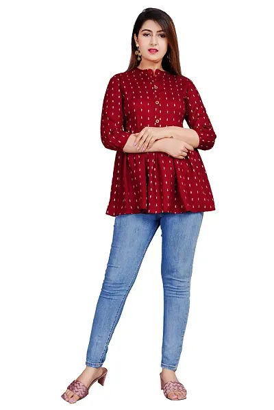 NUPITAL_Women_Anarkali Tilli Top_1127 (XX-Large, Maroon)