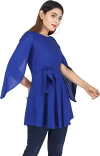 NUPITAL_Women_Solid Top_1129 (Small, Blue)-thumb3