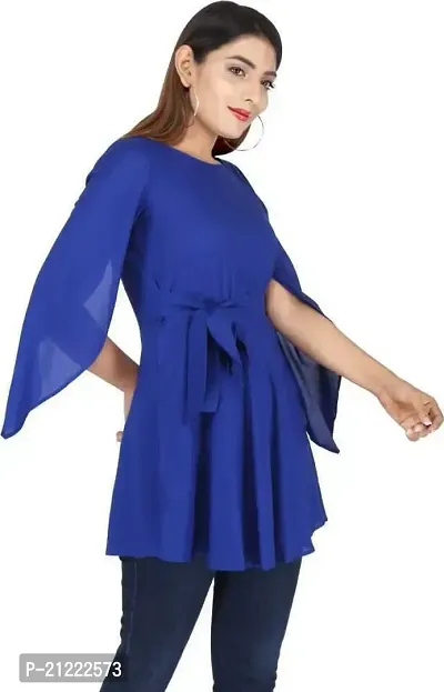 NUPITAL_Women_Solid Top_1129 (Small, Blue)-thumb4