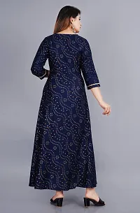 NUPITAL_Women_Anarkali Bhandej Kurta_1101 (XXX-Large, Blue)-thumb2