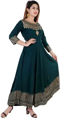 NUPITAL_Women_Printed Anarkali Kurta with Duptta_1103 (Large, Green)-thumb3