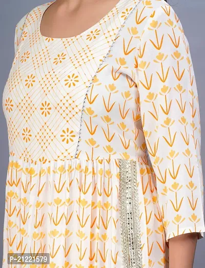 NUPITAL Gota RidFlowerPrint Cotton PentKurta_1140 (XXX-Large, White)-thumb4