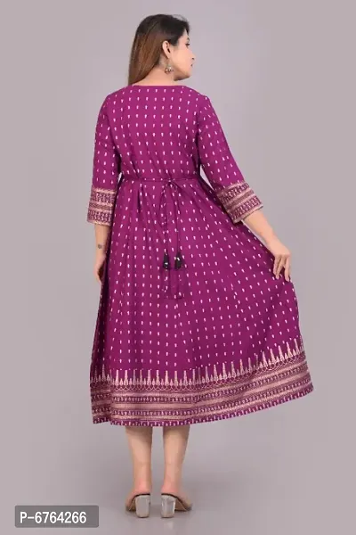 NUPITAL women printed full lenght kurti TILLI-thumb5