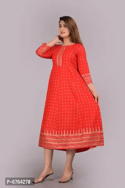 NUPITAL women printed full lenght kurti TILLI-thumb2