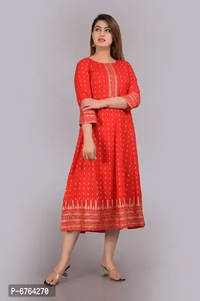 NUPITAL women printed full lenght kurti TILLI-thumb3