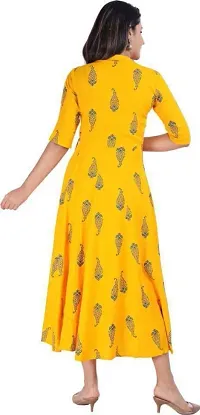 NUPITAL WOMEN PRINTED MUSTED YELLOW KURTA 739-thumb4