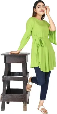 NUPITAL PARROT SOLID WOMEN KURTA-thumb1