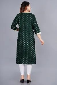 NUPITAL GREEN NEW STRAIGHT RAYON KURTA-thumb4