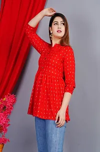 NUPITAL RED NEW PRINTED  TOP-thumb1