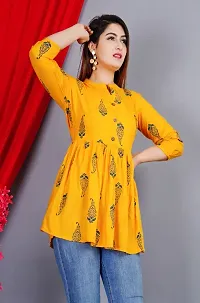 NUPITAL YELLOW NEW PRINTED  TOP-thumb2