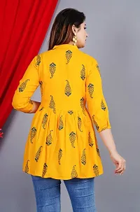 NUPITAL YELLOW NEW PRINTED  TOP-thumb4