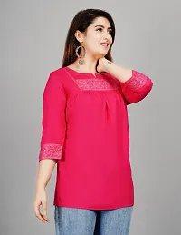 Classic Rayon Embroidered Tops for Womens-thumb1