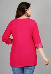 Classic Rayon Embroidered Tops for Womens-thumb3