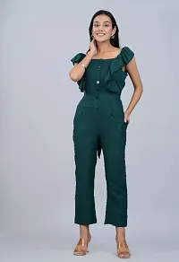 Women Solid Jumpsuits With Pocket-thumb3