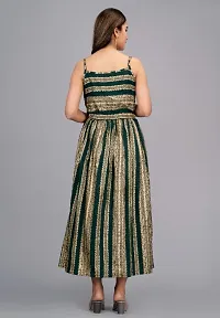 Beautiful Rayon Sleeveless Stitched Ethnic Gown-thumb4