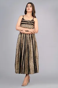 Beautiful Rayon Sleeveless Stitched Ethnic Gown-thumb1