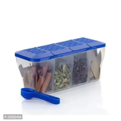 Storage Containers 4 Section Container Set for Kitchen 1100 ML-thumb0