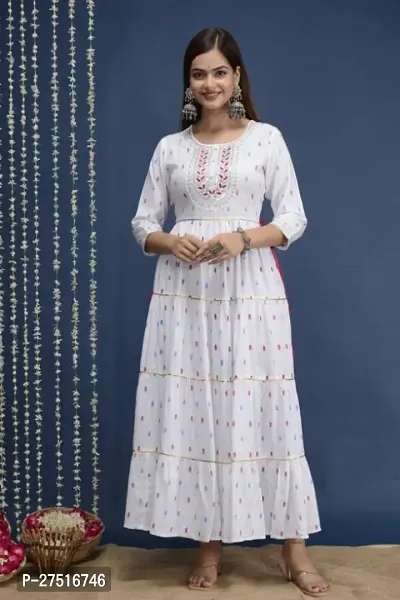 Fancy Rayon Ethnic Gown For Women