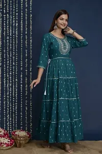 Fancy Rayon Ethnic Gown For Women-thumb1