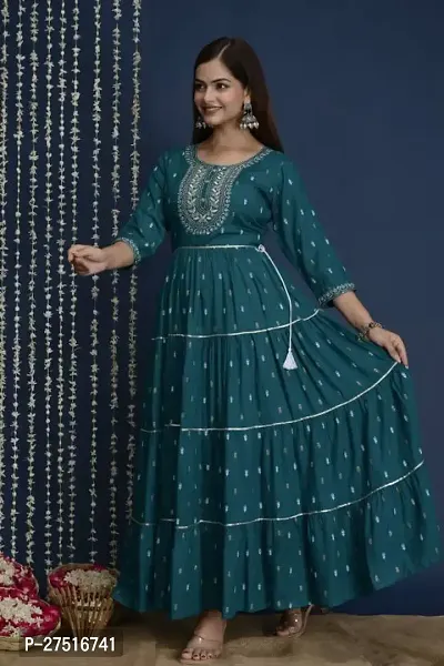 Fancy Rayon Ethnic Gown For Women-thumb3