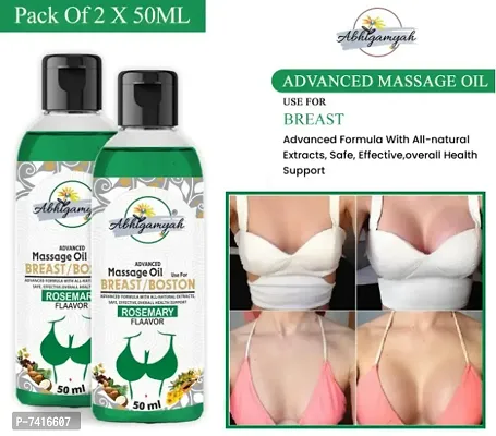 Abhigamyah Breast massage oil helps in growth/firming/tightening/ bust36 natural Women (50 ml) Pack Of -2-thumb0