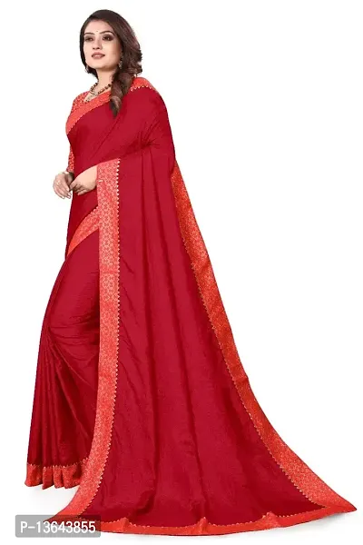 Khodal Krupa Women's Silk Saree With Unstitched Blouse Pices (Ruhani Maaroon)-thumb4