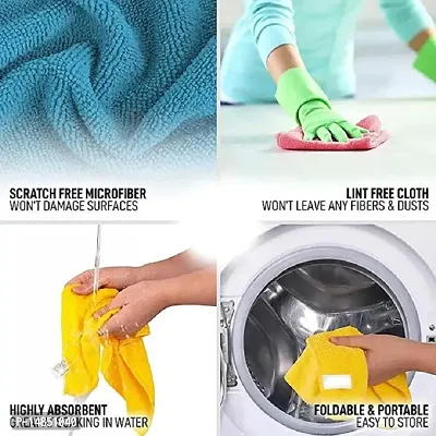Multipurpose Microfiber Cloth for Car Cleaning, Polishing, Glass  Detailing Towel 40cm x 40cm Wet and Dry Cotton pack of 2-thumb3