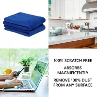 Best Multicolor Multipurpose Microfiber Cloth for Car Cleaning, Polishing, Glass Towel 40 x 40cm Wet and Dry Microfiber Cleaning Cloth  (4 Units)-thumb1
