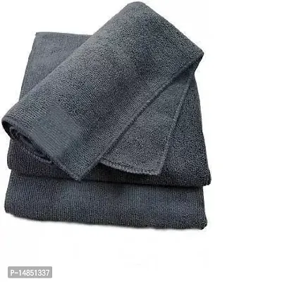 Premium Gray Multipurpose Microfiber Cloth for Car Cleaning, Polishing, Glass Towel 40 x 40cm Wet and Dry Microfiber Cleaning Cloth  (3 Units)