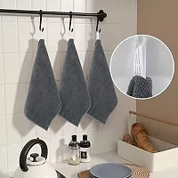 Premium Gray Multipurpose Microfiber Cloth for Car Cleaning, Polishing, Glass Towel 40 x 40cm Wet and Dry Microfiber Cleaning Cloth  (3 Units)-thumb1