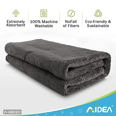 Premium Gray Multipurpose Microfiber Cloth for Car Cleaning, Polishing, Glass Towel 40 x 40cm Wet and Dry Microfiber Cleaning Cloth  (3 Units)-thumb5