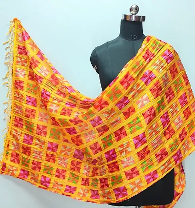 Fancy Chinon Self Pattern Dupatta For Women