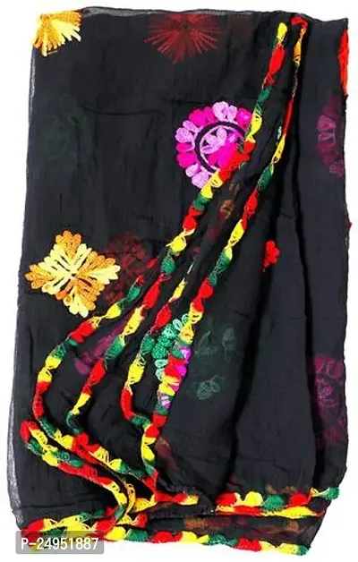 Women's Indian Phulkari  Embroided Dupatta-thumb3