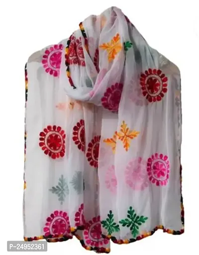 Women's Indian Phulkari  Embroided Dupatta-thumb5