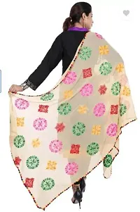 Women's Indian Phulkari  Embroided Dupatta-thumb1