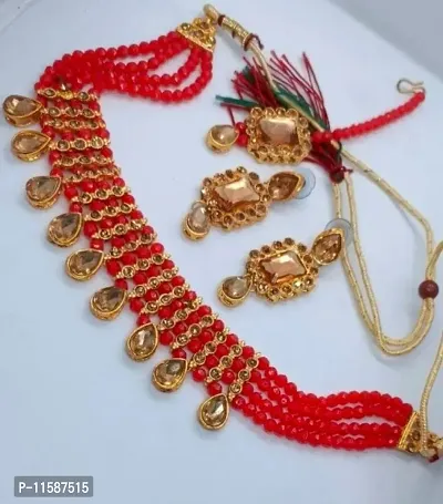 New Ethnic Designer Jewellery Set for Womens and Girls-thumb0