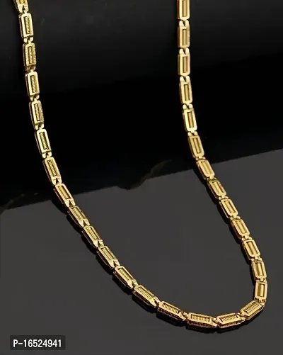 One Gram gold Plated Chain Jewellery for Women,  22 To 24 inches Gold-plated Plated Brass Chain-thumb0