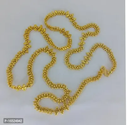 One Gram Gold Thali Chain 28 Inches Gold-plated Plated Brass Chain