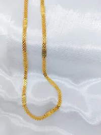 Traditional Gold Plated Chain Latest One Gram Gold  Thali Chain Necklace 24 Inches Long-thumb2
