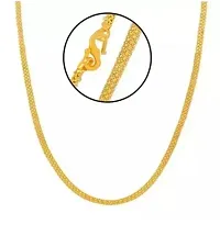 Gold Chain For Womens One Gram Gold Plated Chain Necklace Elegant Neck Chain For Ladies-thumb1