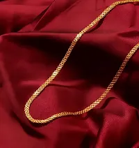 Gold Chain For Womens One Gram Gold Plated Chain Necklace Elegant Neck Chain For Ladies-thumb2