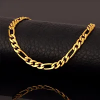 Trendy One Gram Gold Plated Chain For Men Stylish Golden Chain For Boys 24 Inch Chain For Gents-thumb1