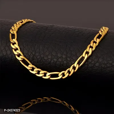 Trendy One Gram Gold Plated Chain For Men Stylish Golden Chain For Boys 24 Inch Chain For Gents-thumb2