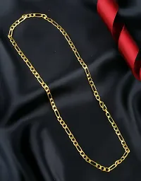 Trendy One Gram Gold Plated Chain For Men Stylish Golden Chain For Boys 24 Inch Chain For Gents-thumb2