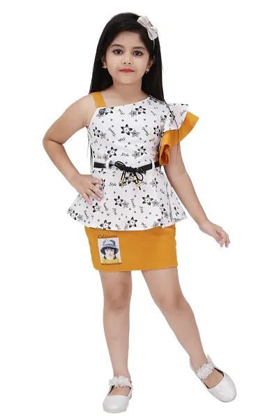 Stylish Fancy Designer Georgette Dresses For Kids